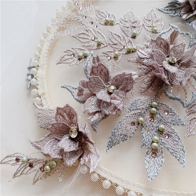 Amazon.com: HXSCOO 1Pc Embroidery Lace Flowers Patch Applique